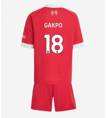 Liverpool Cody Gakpo #18 Hemmatröja Barn 2025-26 Kortärmad (+ Korta byxor)
